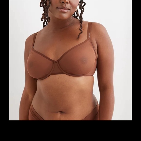 3 Smoothez by Aerie Bra Full Coverage Underwire purple green black 36B 1012 - Picture 8 of 8